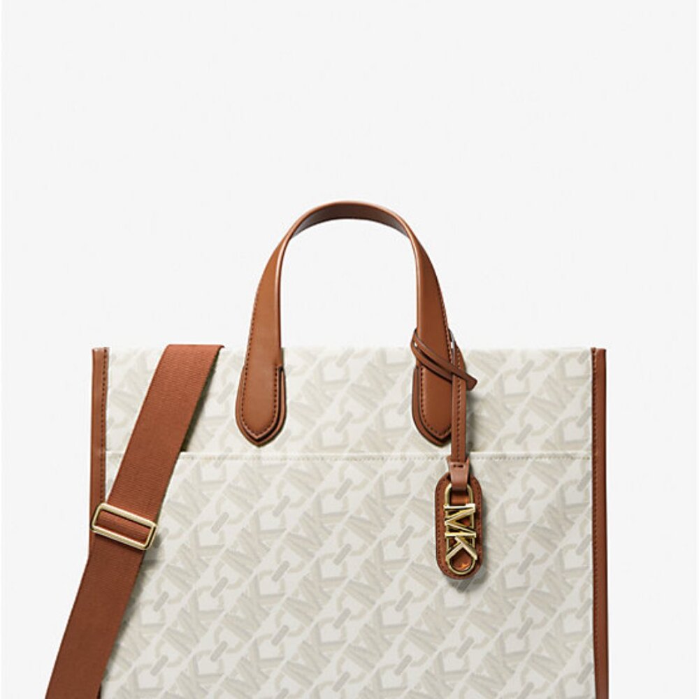 Michael Kors Gigi Large Empire Signature Logo Tote Bag